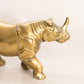 Small Brass Rhinoceros Figurine