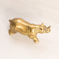 Small Brass Rhinoceros Figurine