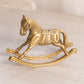 Small Brass Rocking Horse Figurine