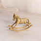 Small Brass Rocking Horse Figurine