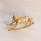 Small Brass Rocking Horse Figurine