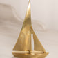 Small Brass Sailboat Figurine