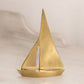 Small Brass Sailboat Figurine