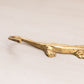 Small Brass Salamander Figurine or Wall Hook