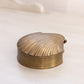 Small Brass Shell Hinged Lidded Dish