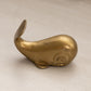 Small Brass Whale Figurine