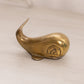 Small Brass Whale Figurine