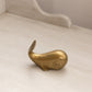 Small Brass Whale Figurine