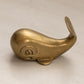 Small Brass Whale Figurine