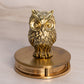 Small Circular Brass Owl Swinging Magnifying Glass