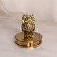 Small Circular Brass Owl Swinging Magnifying Glass