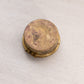 Small Circular Brass Pill Box with Floral Designs