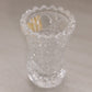 Small Clear Crystal Glass Cane Pattern Toothpick Holder