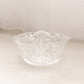 Small Clear Crystal Glass Tiara Crown Bowl