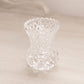 Small Clear Crystal Glass Toothpick Holder with Sawtooth Edge