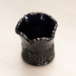 Small Dark Blue Purple Black Glass Toothpick Holder