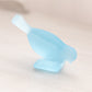 Small Light Blue Satin Glass Bird Figurine with Square Base