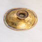 Small Oval Footed Brass Dish