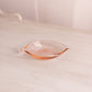 Small Pink Glass Leaf Dish