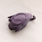 Small Purple Slag Glass Swan Salt Cellar Toothpick Holder