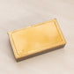 Small Rectangular Gold Tone Metal Hinged Lidded Box with Ornate Border