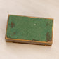 Small Rectangular Gold Tone Metal Hinged Lidded Box with Ornate Border