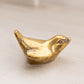 Small Smooth Brass Bird Figurine