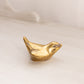 Small Smooth Brass Bird Figurine