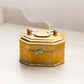 Small Wide Octagonal Brass Hinged Lidded Box