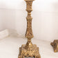 Tall Brass Candlestick with Fancy Designs