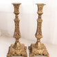 Tall Brass Candlestick with Fancy Designs