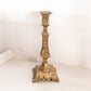 Tall Brass Candlestick with Fancy Designs