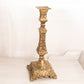 Tall Brass Candlestick with Fancy Designs