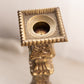 Tall Brass Candlestick with Fancy Designs