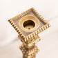 Tall Brass Candlestick with Fancy Designs