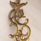 Tall Brass Floral Wall Sconce