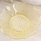 Vintage Yellow Lancaster Glass Landrum 2 Handle Bowl