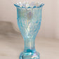 Vintage Westmoreland Blue Iridescent Glass Lily of the Valley Vase