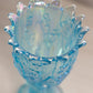 Vintage Westmoreland Blue Iridescent Glass Lily of the Valley Vase
