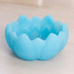 Vintage Blue Satin Glass Small Flower Bowl