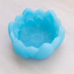 Vintage Blue Satin Glass Small Flower Bowl