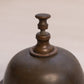 Vintage Brass Bronze Tone Desk Bell with Floral Design