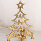 Vintage Brass Christmas Tree Taper Candleholder