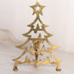 Vintage Brass Christmas Tree Taper Candleholder
