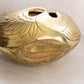 Vintage Large Circular Brass Bird Planter