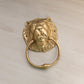 Medium Brass Lion Head Door Knocker