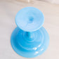 Vintage Cambridge Glass Azurite Blue Milk Glass Compote