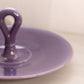 Vintage Cambridge Glass Purple Milk Glass Helio Tidbit Tray