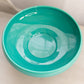 Vintage Cambridge Jade Green Glass Bowl with Black Stand