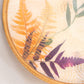 Vintage Circular Bamboo Pressed Butterfly Tray with 6 Coasters